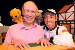 Newport Richard Cadell and Sooty with RNIB collecting box, with John Hannam